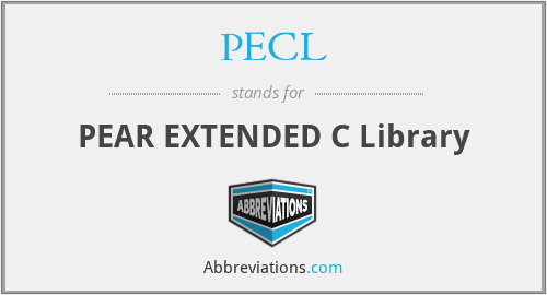 PECL - PEAR EXTENDED C Library