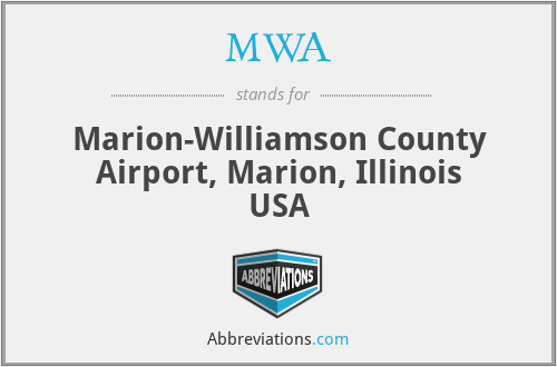 MWA - Marion-Williamson County Airport, Marion, Illinois USA