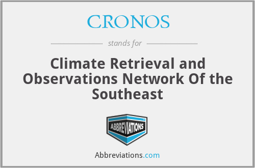 CRONOS - Climate Retrieval and Observations Network Of the Southeast