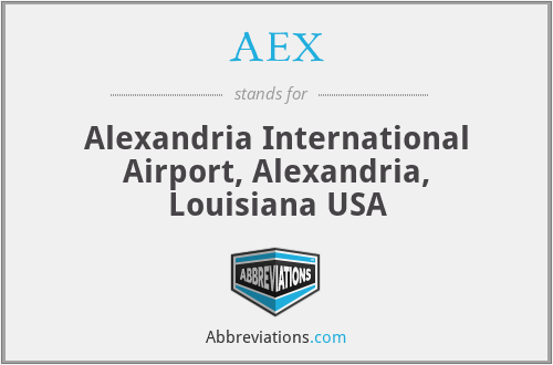 AEX - Alexandria International Airport, Alexandria, Louisiana USA