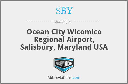 SBY - Ocean City Wicomico Regional Airport, Salisbury, Maryland USA