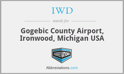 IWD - Gogebic County Airport, Ironwood, Michigan USA