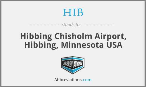 HIB - Hibbing Chisholm Airport, Hibbing, Minnesota USA