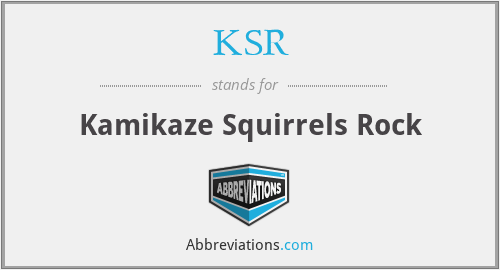 KSR - Kamikaze Squirrels Rock
