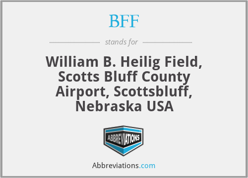 BFF - William B. Heilig Field, Scotts Bluff County Airport, Scottsbluff, Nebraska USA