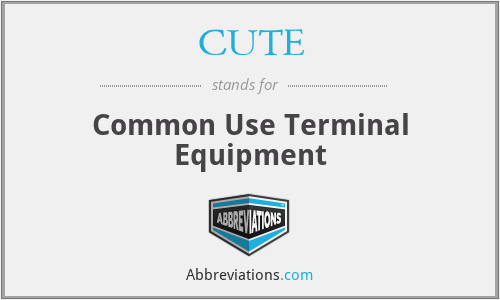 CUTE - Common Use Terminal Equipment