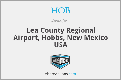 HOB - Lea County Regional Airport, Hobbs, New Mexico USA