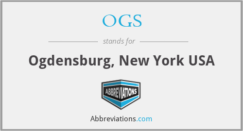 OGS - Ogdensburg, New York USA