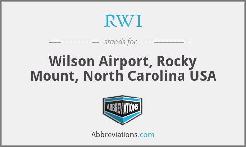 RWI - Wilson Airport, Rocky Mount, North Carolina USA