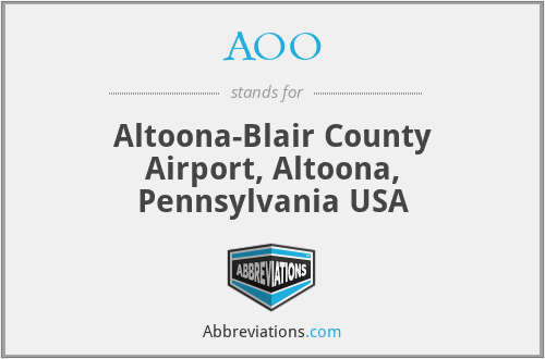 AOO - Altoona-Blair County Airport, Altoona, Pennsylvania USA