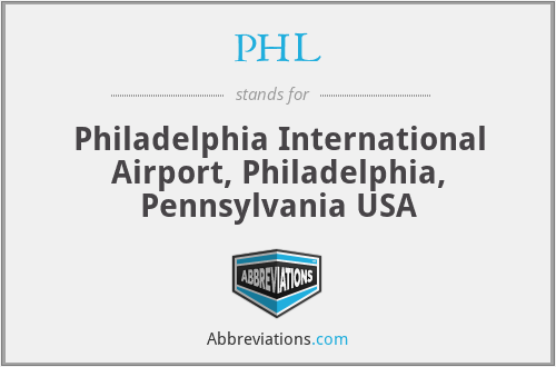 PHL - Philadelphia International Airport, Philadelphia, Pennsylvania USA