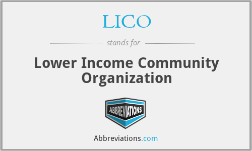 LICO - Lower Income Community Organization