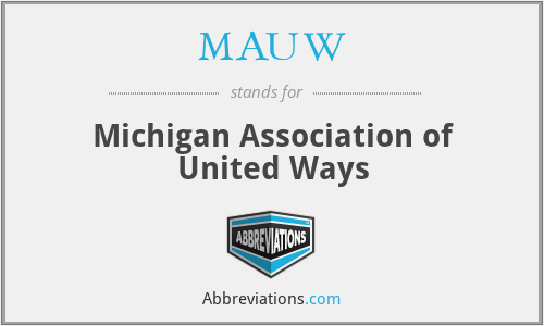 MAUW - Michigan Association of United Ways
