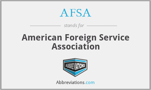 AFSA - American Foreign Service Association