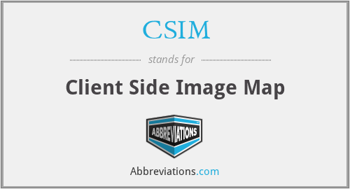 CSIM - Client Side Image Map