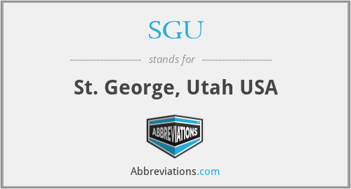 SGU - St. George, Utah USA