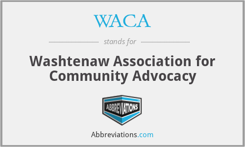 WACA - Washtenaw Association for Community Advocacy