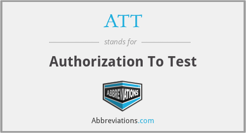 ATT - Authorization To Test