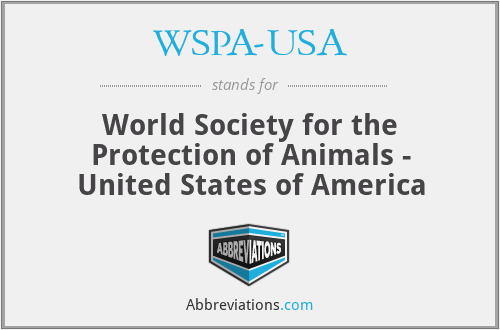 WSPA-USA - World Society for the Protection of Animals - United States of America