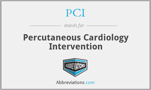 PCI - Percutaneous Cardiology Intervention