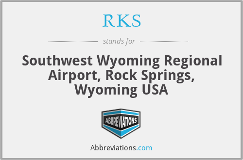 RKS - Southwest Wyoming Regional Airport, Rock Springs, Wyoming USA
