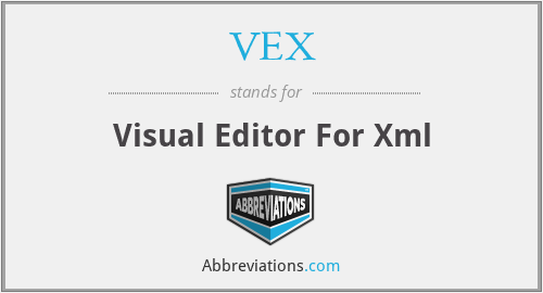 VEX - Visual Editor For Xml
