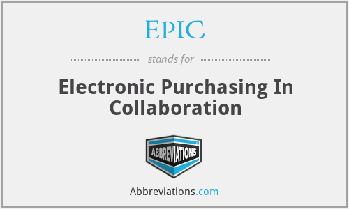 EPIC - Electronic Purchasing In Collaboration