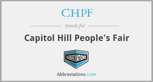 CHPF - Capitol Hill People's Fair