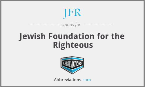 JFR - Jewish Foundation for the Righteous