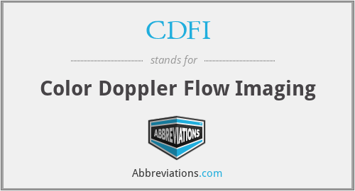 CDFI - Color Doppler Flow Imaging