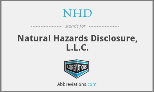 NHD - Natural Hazards Disclosure, L.L.C.