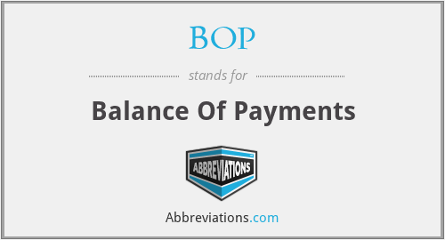 BOP - Balance Of Payments