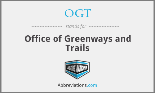 OGT - Office of Greenways and Trails