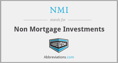 NMI - Non Mortgage Investments