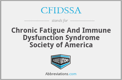 CFIDSSA - Chronic Fatigue And Immune Dysfunction Syndrome Society of America
