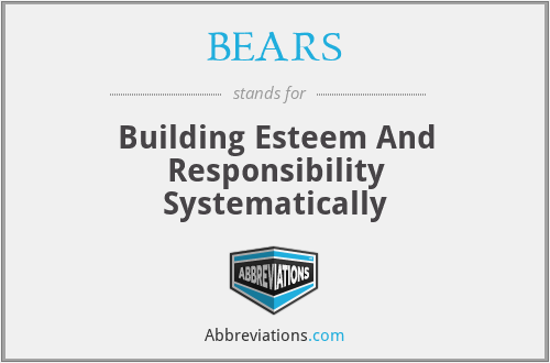 BEARS - Building Esteem And Responsibility Systematically