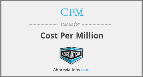 CPM - Cost Per Million