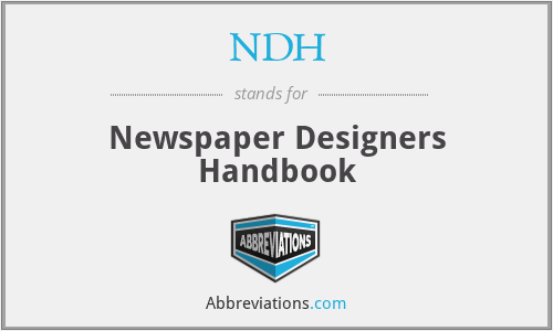 NDH - Newspaper Designers Handbook