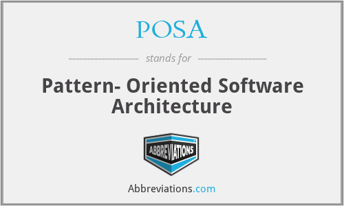 POSA - Pattern- Oriented Software Architecture
