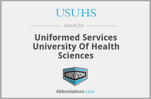 USUHS - Uniformed Services University Of Health Sciences