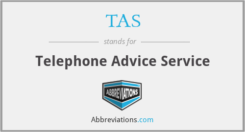 TAS - Telephone Advice Service