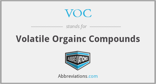 VOC - Volatile Orgainc Compounds