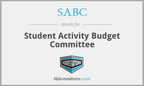 SABC - Student Activity Budget Committee