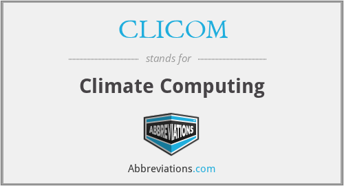 CLICOM - Climate Computing