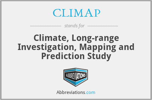 CLIMAP - Climate, Long-range Investigation, Mapping and Prediction Study