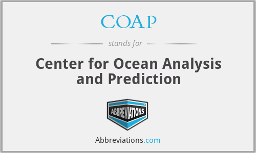 COAP - Center for Ocean Analysis and Prediction