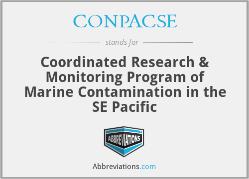 CONPACSE - Coordinated Research & Monitoring Program of Marine Contamination in the SE Pacific