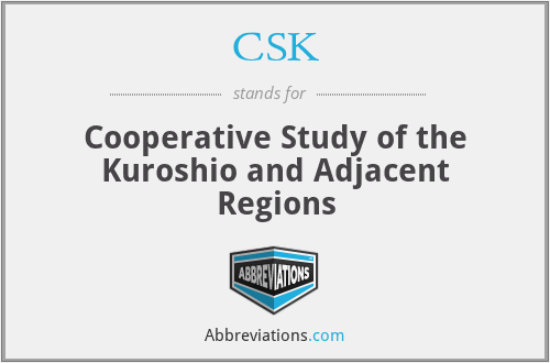CSK - Cooperative Study of the Kuroshio and Adjacent Regions