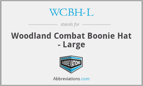 WCBH-L - Woodland Combat Boonie Hat - Large