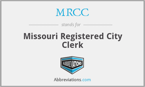 MRCC - Missouri Registered City Clerk